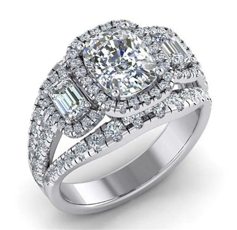 Buy Cute Female Girls Bridal Ring Set Fashion Full