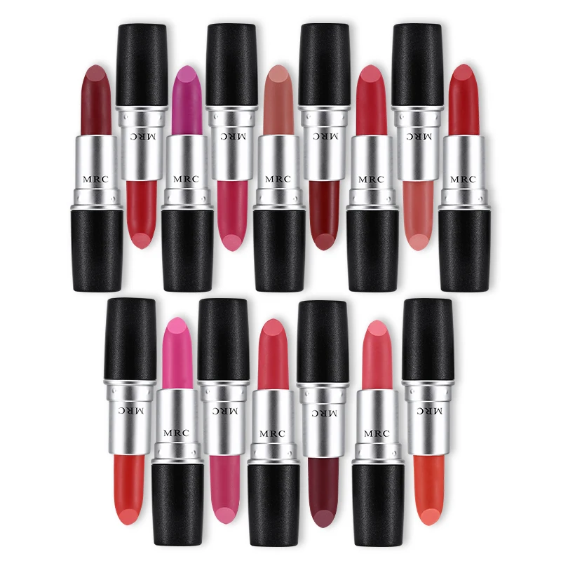 

MRC 24 Hours Long-lasting Matte Lipstick Moisturizer Lips Makeup Cosmetics Waterproof 24 Color Easy to Wear Sexy Lip Stick