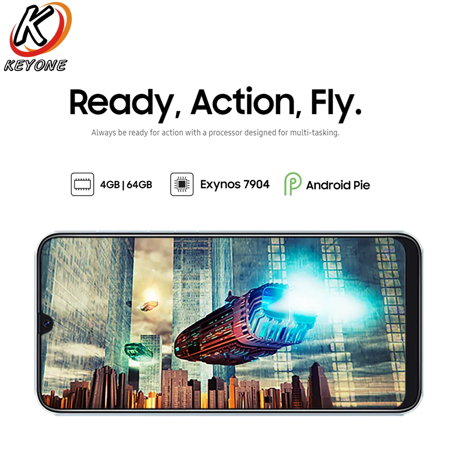 Абсолютно Новый Samsung Galaxy A30 A305F DS 4G LTE мобильный телефон 6 4 дюйма Гб ОЗУ 64 ПЗУ