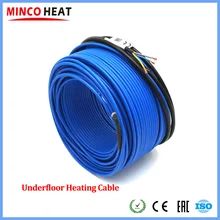 Бесплатно в Россию, под наземным нагревом Systme таяния снега и комнатный пол нагревательный кабель 20 Вт/м
