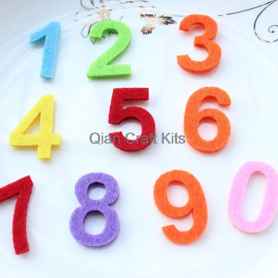 

custom listing for Samantha stuart Felt Number Die Cut Set - 30mm Tall - Great for Learning 5000pcs pink color