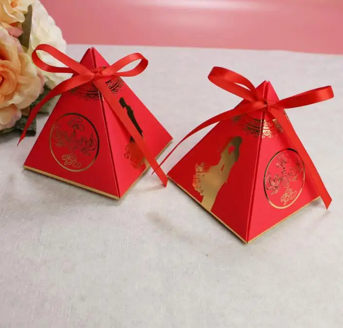 

10 5PCS/Set Candy Box Gift Bag Birthday Party Gift Box With Ribbon Lovers Wedding Paper Box Festival Supplies