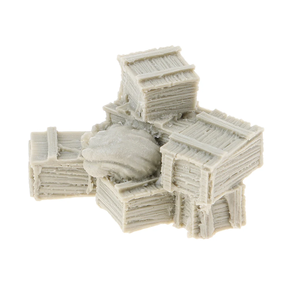 WWII Soldier Scene Accessories Resin Boxes and bags Resin Kit