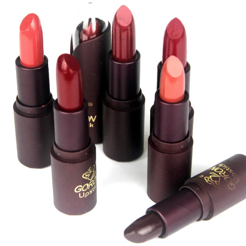 

GORON 24Pcs Smooth Lipstick Pigment Sexy Red Lips Tint Makeup Long Lasting Moisturizing Lip Gloss Wholesale Cosmetics L055-24AL