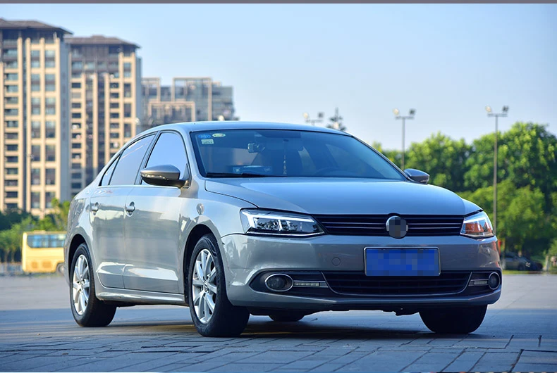 Автомобильный Стайлинг для VW Jetta светодиодные фары DRL 2012- для VW Jetta головной светильник светодиодный светильник бар DRL Q5 bi xenon объектив h7 xenon
