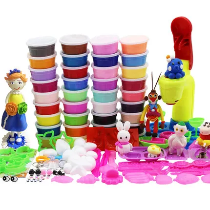 

36 Color Air Dry Light Clay With 3 Tool Educational Toy Colorful Plasticine Polymer Creative DIY Clay Toy Kid Girl Birthday Gift