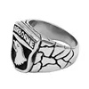 The 101st Airborne Screaming Eagles Ring 316L Stainless Steel Jewelry Punk US Army Ring Biker Rings For Men Wholesale SWR0751A 3