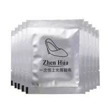 4 шт одноразовые кожаные туфли очистки ткани в индивидуальной упаковке влажные салфетки Портативный