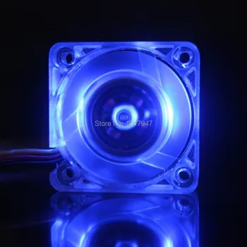 

2 Pieces LOT Gdstime Blue LED DC 12V 3 Wire Transparent Heatsink Brushless Cooler Cooling Fan 40mm 40x40x10mm 4010S