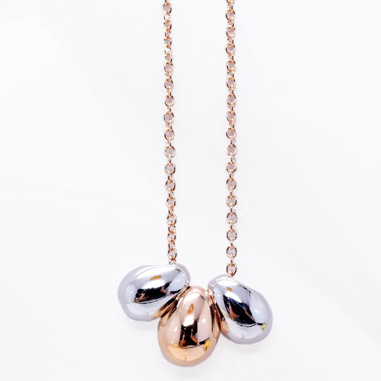 

3water drop lovely pendant short necklace high quality with gift box