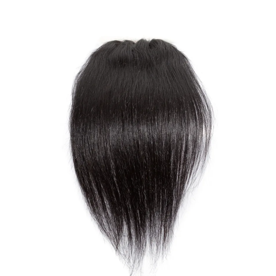 New star бразильские прямые девственные человеческие волосы 3 часть 5x5 накладные волосы Virgin(не средние коричневый швейцарские Кружева Закрытие отбеленные узлы с детскими волосами