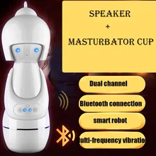 Mizzzee smart robot male masturbator hands free pocket pussy realistic artificial vagina sex+anal sex toys masturbator for man