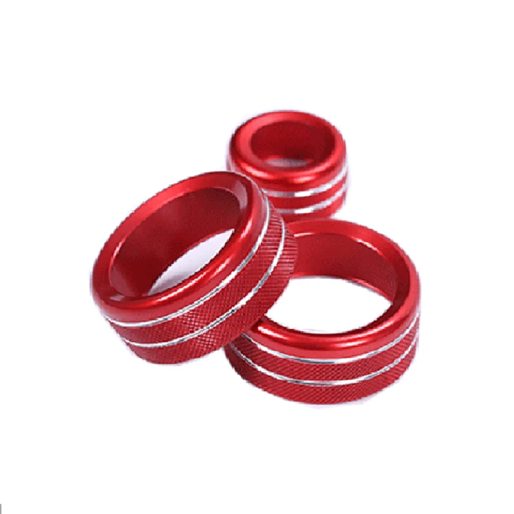 

3pcs AC Climate Control Radio Aluminum Air Condition Switch Button Trim Volume Knob Ring Cover for BMW 1 2 3 3GT 4 Series