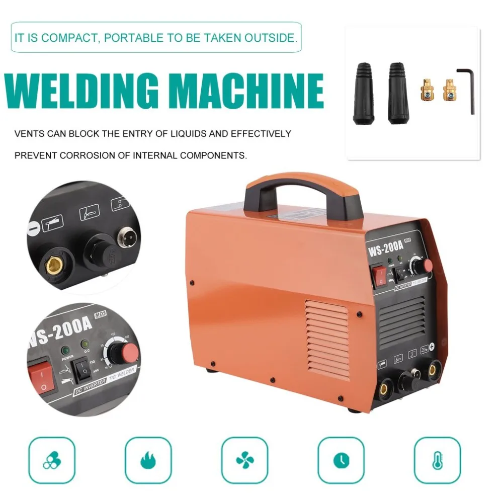 

Compact Welding Machine Electric DC TIG Weld er Cutter Input Voltage 220V For Carbon Steel Alloy Cutting EU Plug