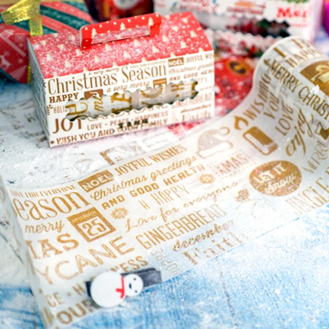 Креативный васи лента стильный Рождественский стикер 9 см широкая маскирующая лента Дневник Блокнот декоративная лента наклейка s подарок канцелярские принадлежности