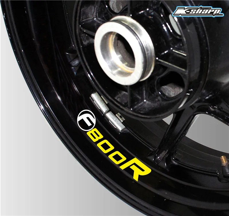 Высокое качество moto rcycle rim логотип наклейка светоотражающие Аксессуары для автомобиля украшения для BMW f800r стикер - Цвет: K-LQT-F800R-06