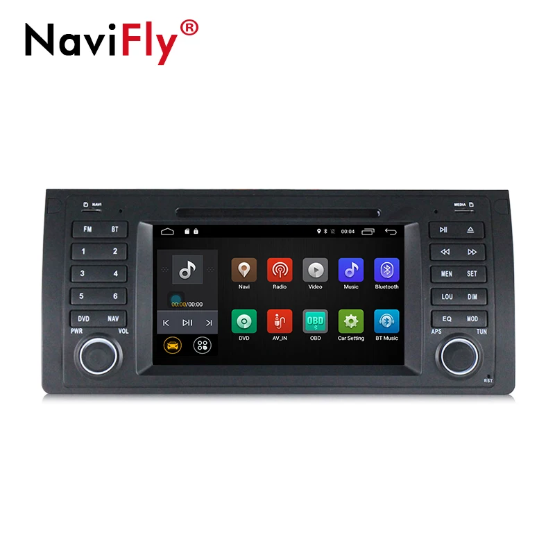 

NaviFly Android 7.1 car GPS DVD player for BMW/E39/X5/M5/E53 with canbus 4G wifi bluetooth quad core Amplifier IC7851