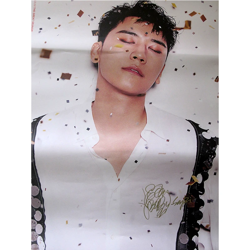 Bigbang Lee Seung hyun autographed SOLO первый альбом Great Seungri CD + фотоальбом 082018|Открытки и