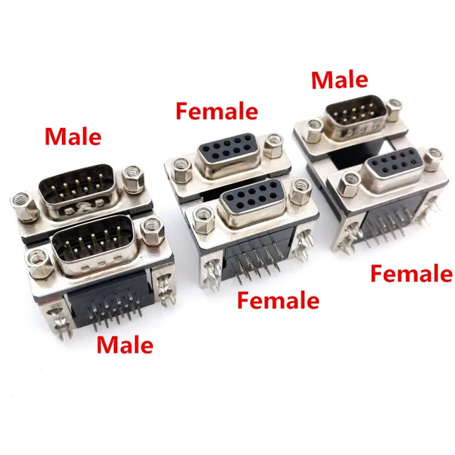 Double DR9 DB9 Mixed D Sub Female to Female Male to Male Female to Male