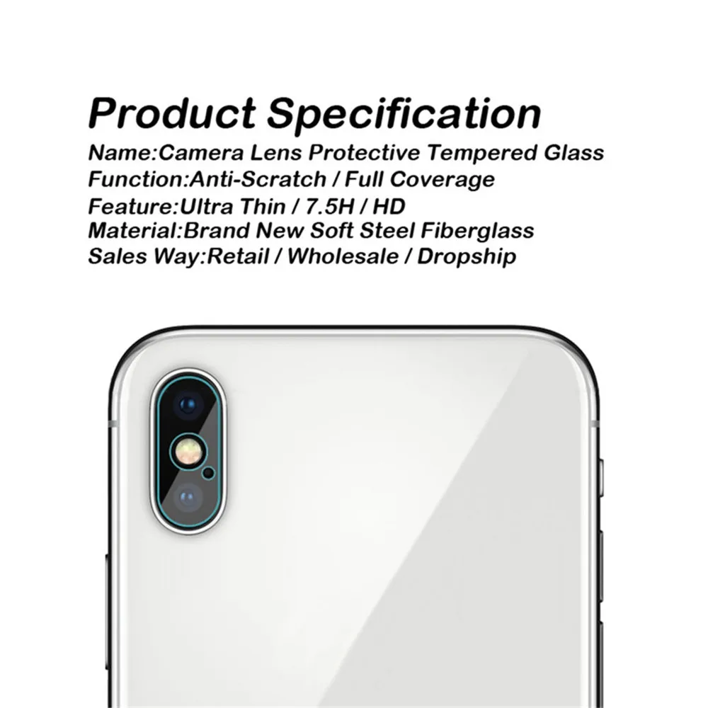 Защитная пленка для задней камеры iPhone XR XS Max X Защитный протектор hd экрана из