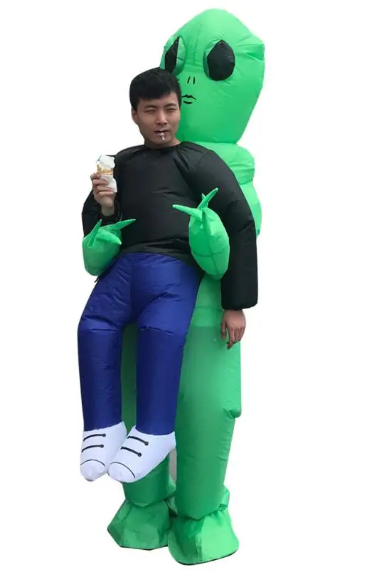 

ET alien inflatable costume hiphonic with a Halloween show props dinosaur clothes bar gas line
