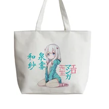 Эроманга сенсей сагири Идзуми японского аниме сумки для покупок сумки Холщовая Сумка мультфильм милый подарок школьная сумка AN069