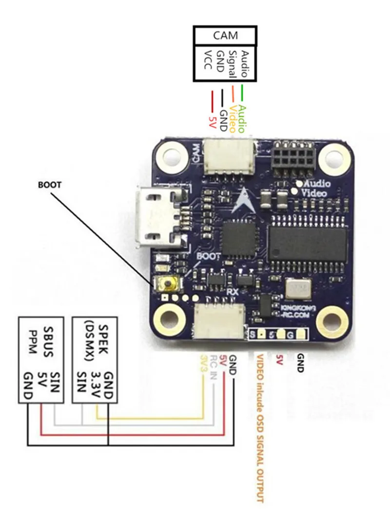 LDARC/Kingkong KK Flytower часть 20x20 мм F4 Полет контроллер AIO Betaflight OSD для Радиоуправляемый Дрон Racer Quad мультироторные детали