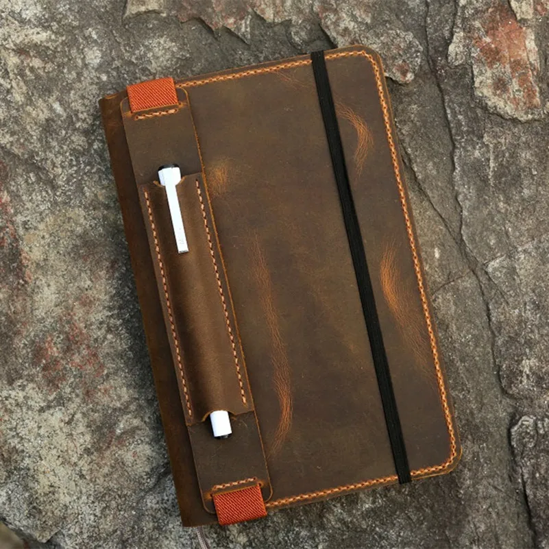 Чехол из потертой кожи для ноутбука Leuchtturm 1917 Medium A5/Leuchtturm1917 кожаный чехол