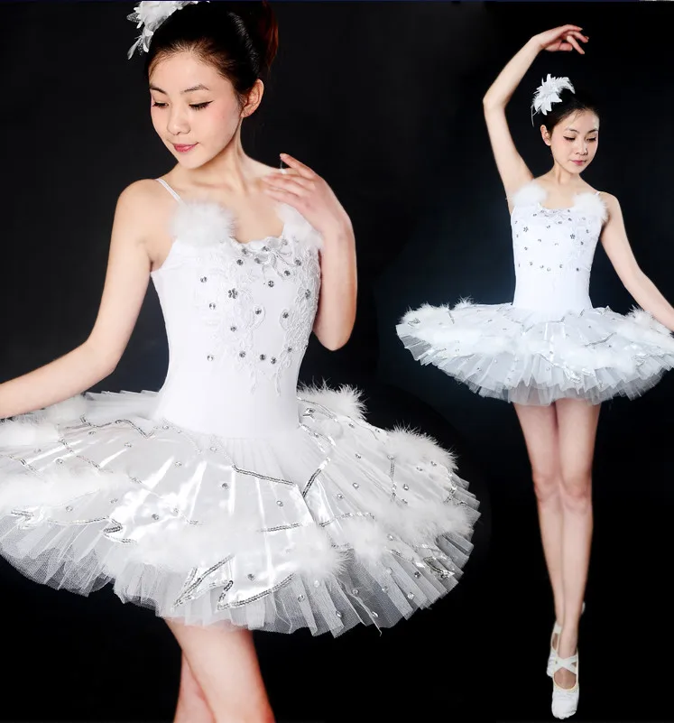 Women Girls Ballet Dress Leotard Tutus Dancewear Dance Dress Swan Lake Costumes 