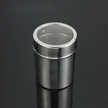 Adeeing шейкер из нержавеющей стали с мелкой сеткой, сахарный порошок матча, какао мука, просеиватель, инструменты для приготовления пищи с крышкой