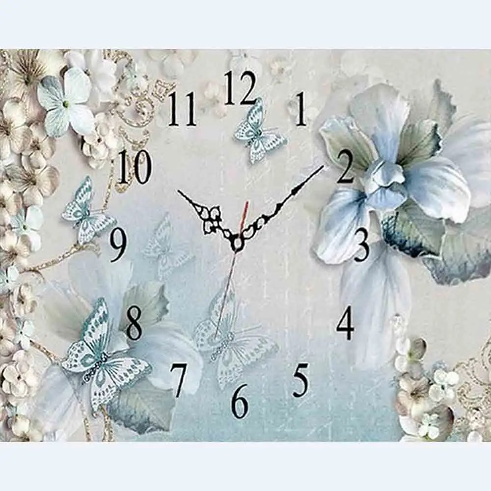 5D DIY Diamond Painting Cross Stitch Flower Butterfly Table Picture Full Square/Rround Drill Embroidery Mosaic | Дом и сад