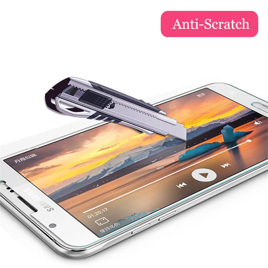 Screen Protector For Samsung Galaxy j7 2017 Tempered Glass 9H Scratch Proof Protective Glass For j5 pro j2 j7 Prime j3 2016 j510 4.