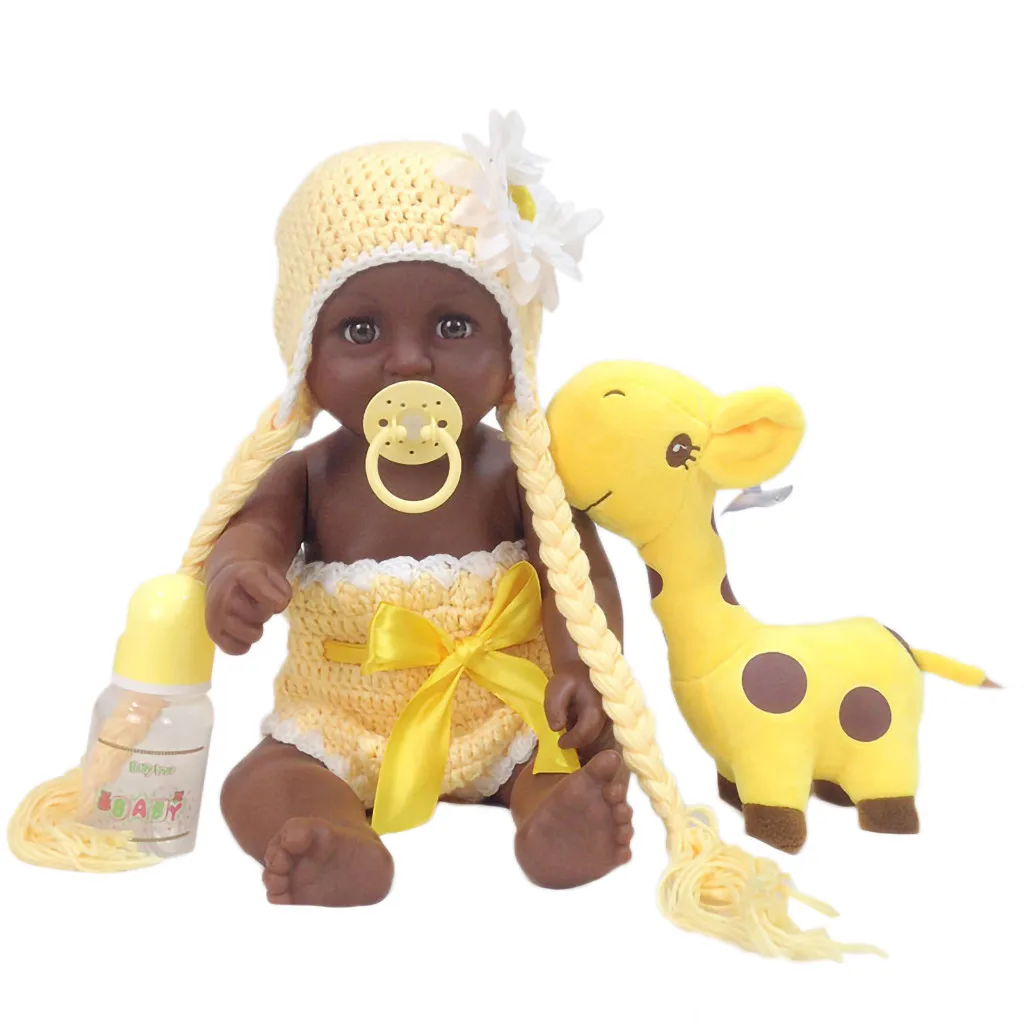 

Toys For Children With Autism Black Boy Dolls African American Play Dolls Lifelike 50cm Baby Play Dolls Jan16