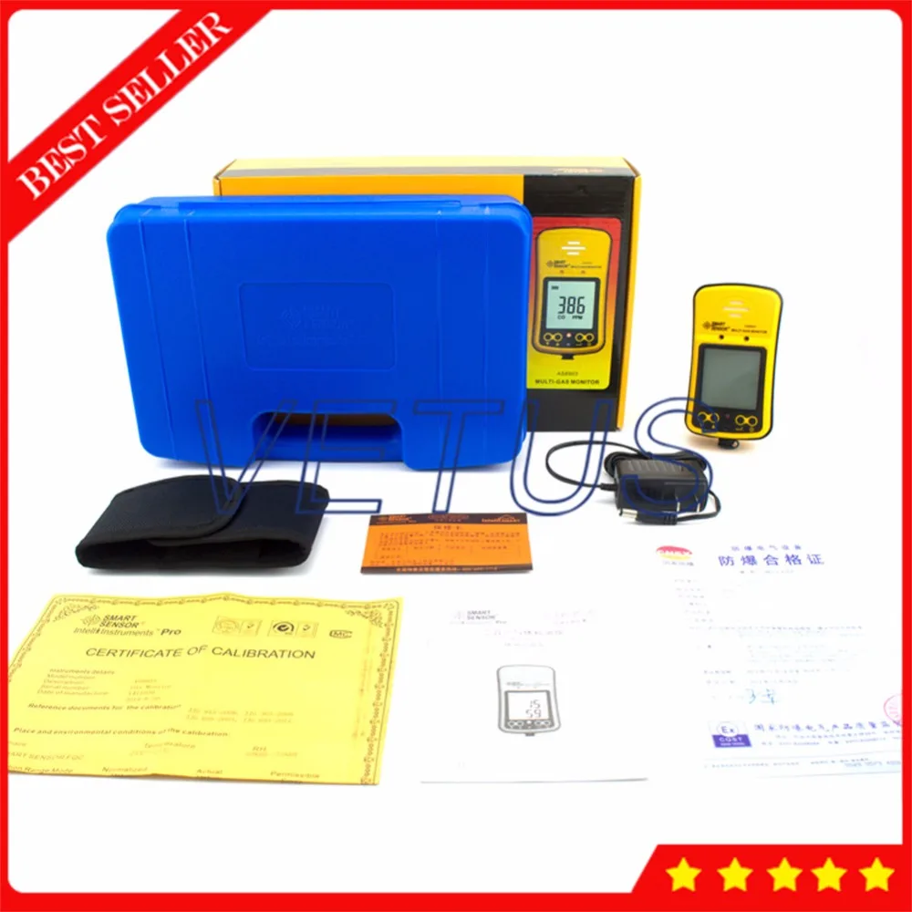 AS8903 Portable Carbon Monoxide Detector with Professsional CO Gas