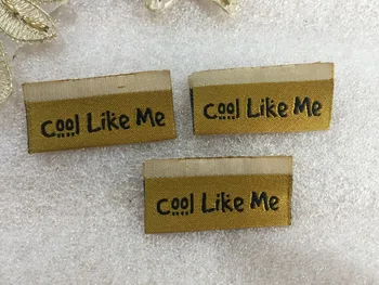 

Customized garment clothing tags / Woven Labels / custom clothing labels / main labels / damask label center fold