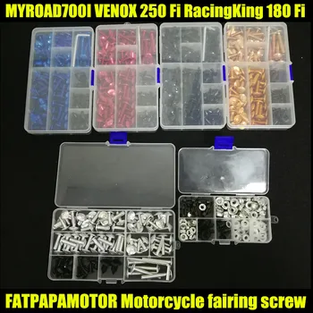 

Universal Motorcycle Fairing Bolts Screw Moto Spring Bolts For KYMCO MYROAD700I VENOX 250 Fi RacingKing 180 Fi