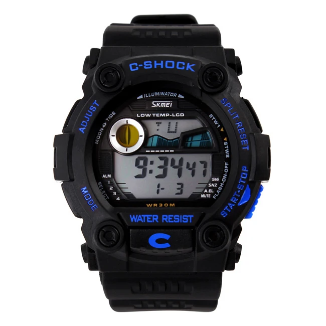 c shock digital watch
