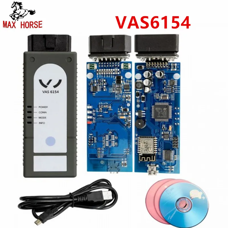 

Hot Newest Version WIFI/Bluetooth VAS6154 ODIS V4.3.3 Full Chip OKI VAS 6145 Diagnostic Tool Better Than 5054A V4.23 Support UDS