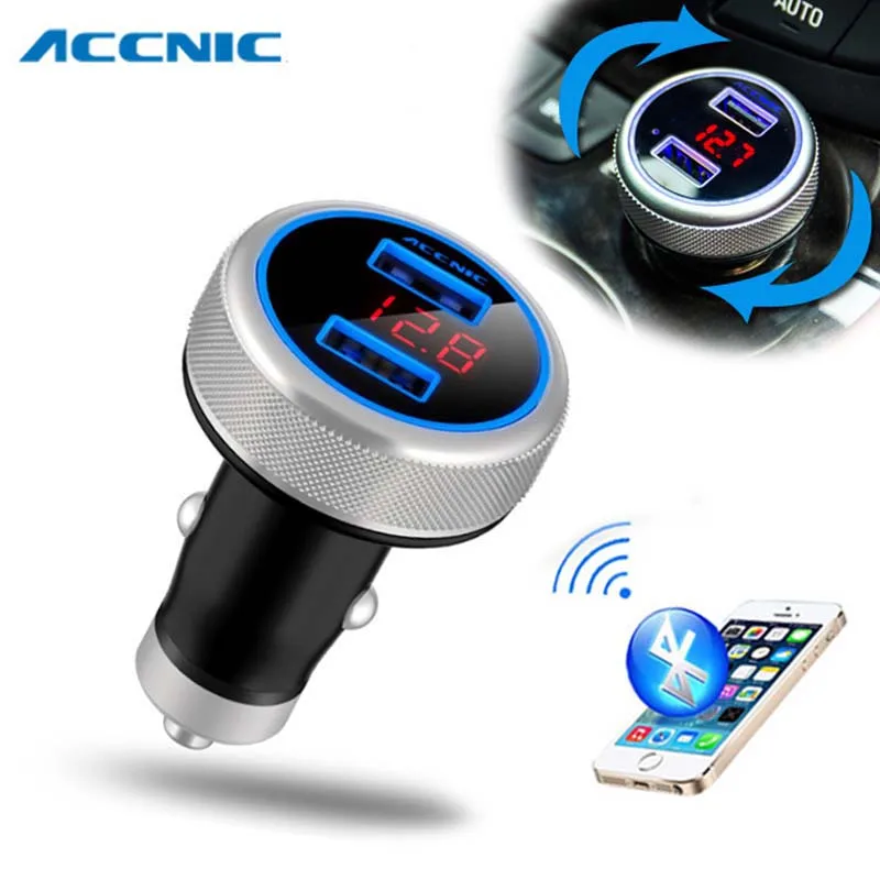 Новинка 2019 Bluetooth fm передатчик Автомобильный MP3 плеер монитор напряжения Handsfree
