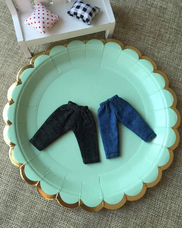 

Long Jeans for Obitsu11 OB11 1/12 doll Jeans available for cu-poche OB11 doll accessories doll Jeans