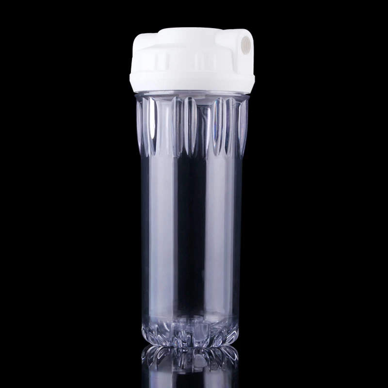 

10" Clear Water Filter Housing with Double-Ring High Pressure Filter Bottle Water Filter Housing For Water Purifier