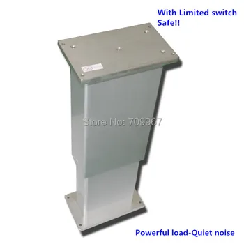 

4000N 400KG 880LBS load 5mm/sec 0.2inch/sec speed 300mm 12inch stroke 24V DC lifting column adjustable height electric desk leg
