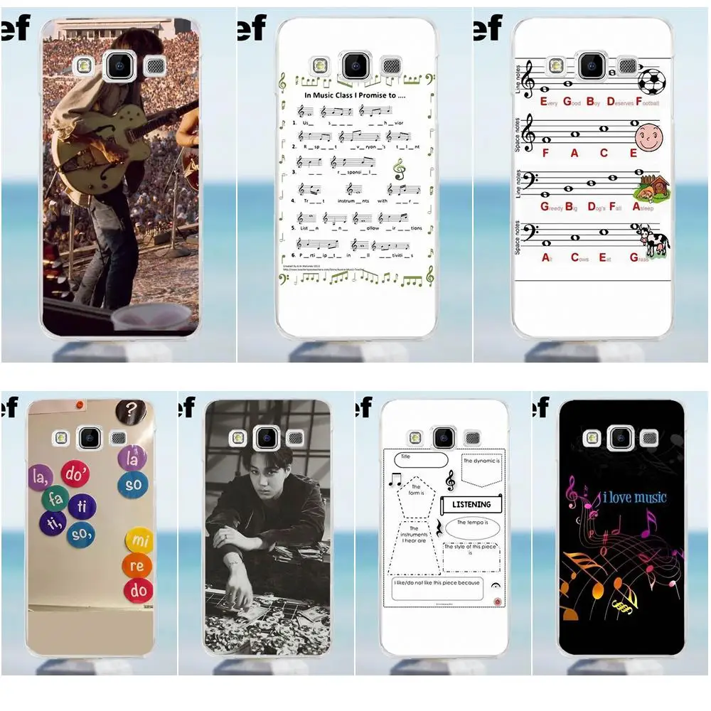 Suef For Galaxy Alpha Core Prime Note 2 3 4 5 S3 S4 S5 S6 S7 S8 mini edge Plus TPU Art Print Cover Case Vintage Music Melody | Мобильные