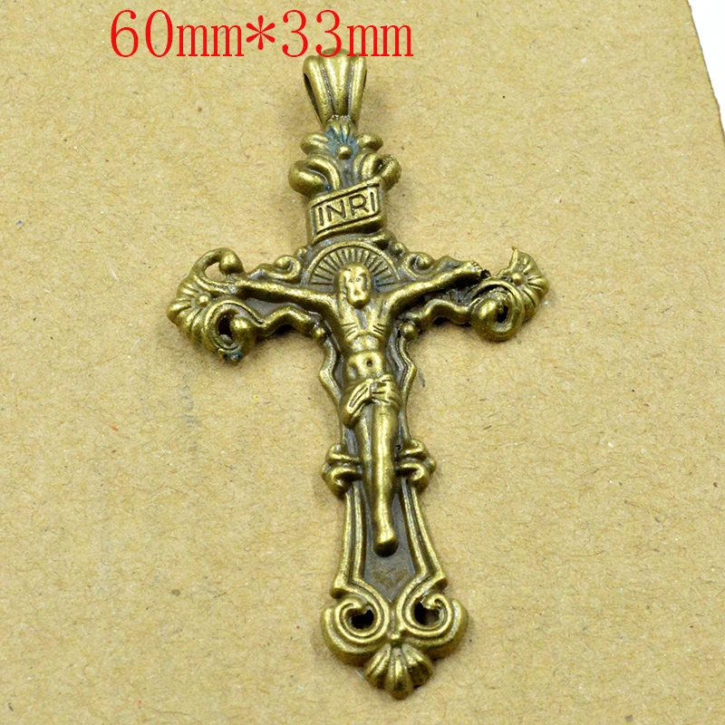 

FLTMRH 2PCS 60*33mm Cross Charms For Jewelry Making Sideways Cross Charm Sideways Cross Pendants
