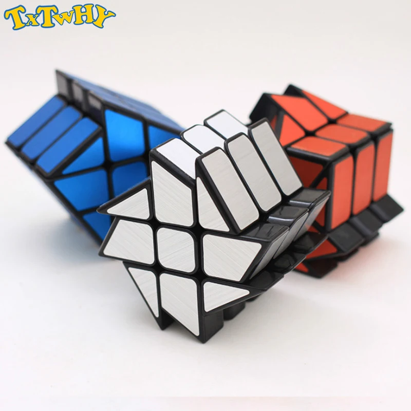 

MF3RS Yj 3x3x3 Mirror Cube Puzzle Novelty Sliver/Blue/Red/Gold Speed Mirror Block Magic Cube Educational Toys Gift For Boys