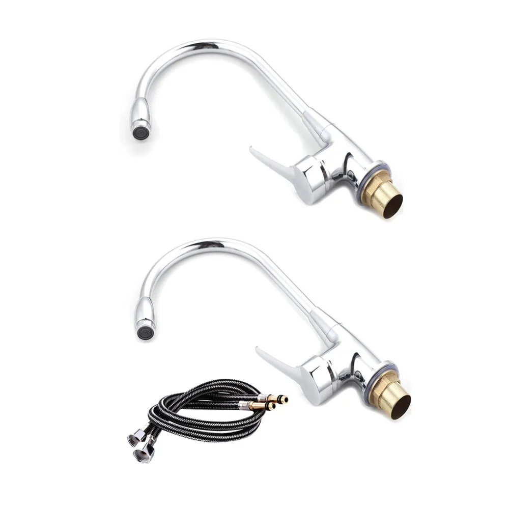 

Chrome 360 Degree Swivel Alloy Kitchen Mixer Cold Hot Basin Sink Tap Faucet G07 Drop ship