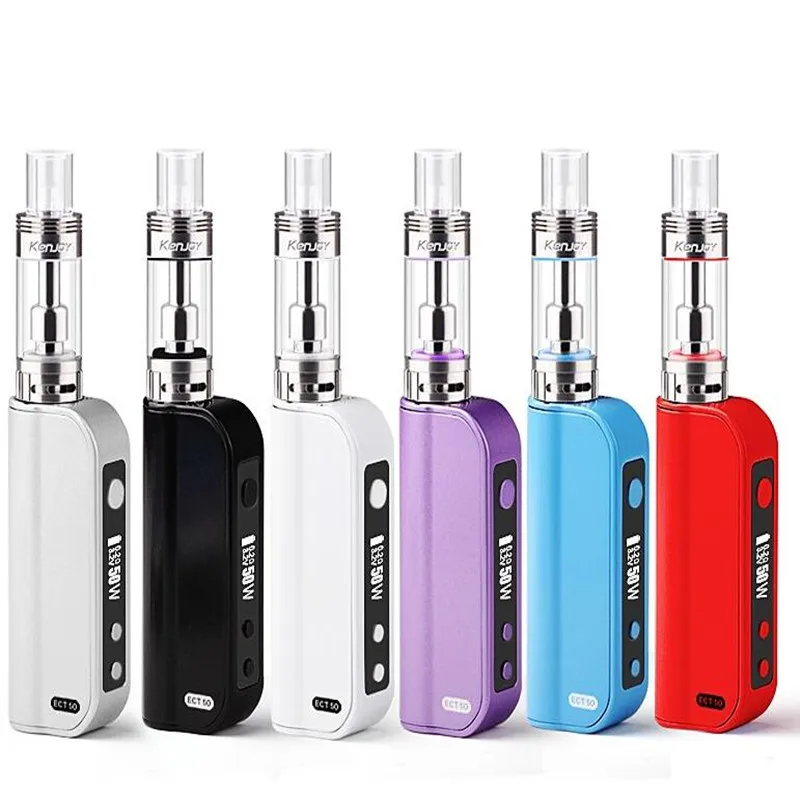 ECT electronic cigarettes eT 50 Kit 50W E cig box mod 2.5ml mini vot airflow control 2200mah atomizer e cigarette et50 Vape