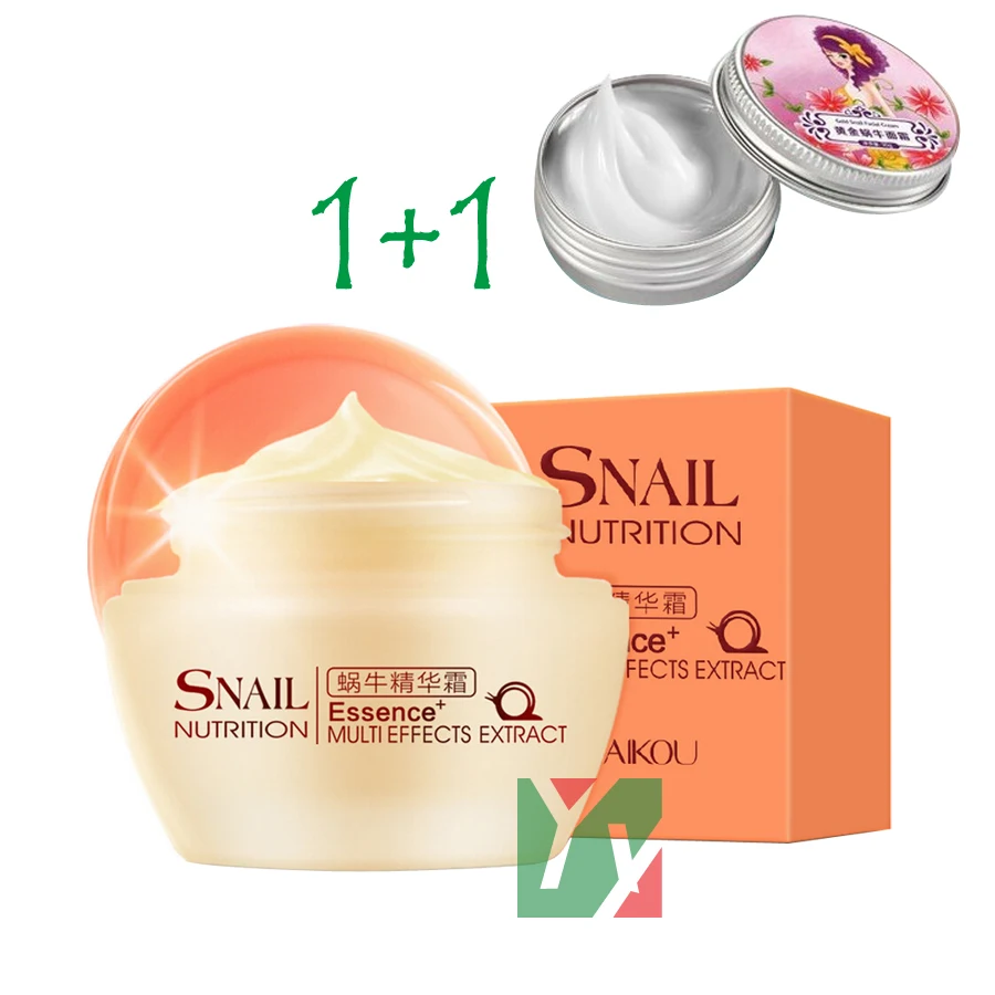Snail Cream Face Care Skin Treatment Reduce Scars Acne Pimples