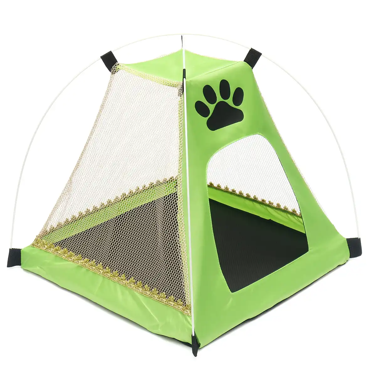 Animales Impermeables al Aire Libre Refugio Wigwam Viajes Camping Jaula Para Mascotas en Entrada Puerta Tama/ño 7.8*9.4 inch Tienda Plegable Port/átil Para Perros Casa de Gato Casa con Cama