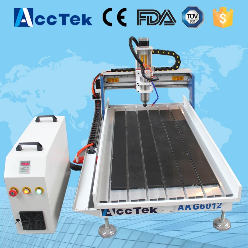 Acctek mini multipurpose cnc machine AKG6090/6012 for wood ,stone ,metal/mini cnc lathe machine price